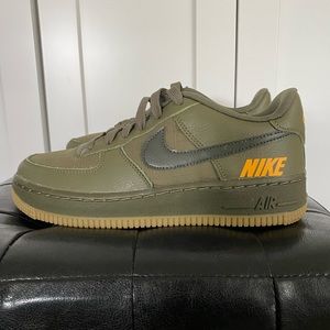 Nike Air Force 1 size 4.5Y green